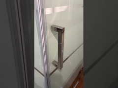 Affordable Shower Enclosures With White Printing Glass And Aluminum Frame