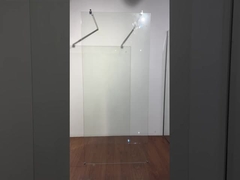 8mm 600x2000mm Pivot Bath Screen Tempered Safety Glass