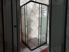 Customizable Square Shower Enclosures With Frosted Printing Glass For Modern