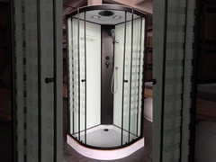 Customizable Shower Pods Cabins With Printing Glass And Black Frame