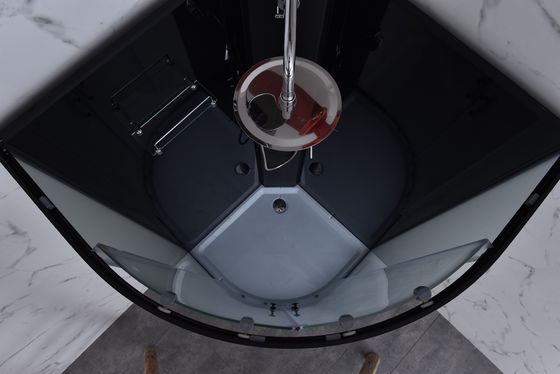 900x900x2150mm Quadrant Shower Enclosure Black 5mm