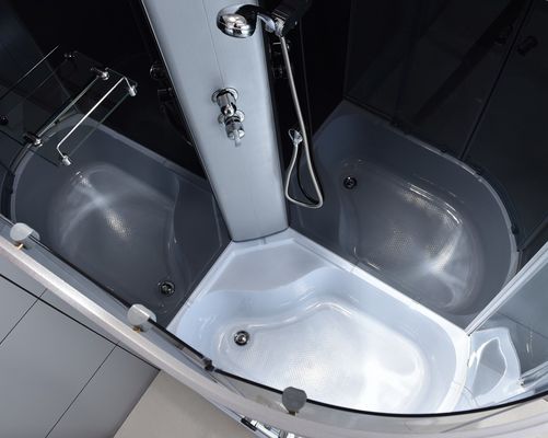 4mm 1200×800×2150mm Shower Pods Cabins Grey Aluminum Frame