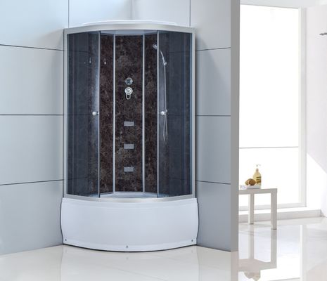 35''X35''X85'' Sliding Door Shower Enclosure Tempered Glass