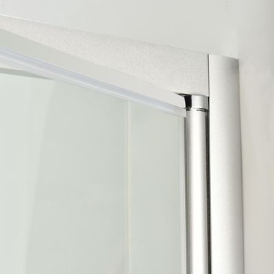 2.6ftx2.6ftx6.2ft Frameless Corner Entry Shower Enclosure 6mm