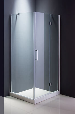 1-1.2mm Corner Shower Cabin With Sliding Door Aluminium Frame