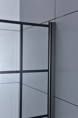 Aluminum Frame Bathroom Shower Sliding Glass Doors 6mm