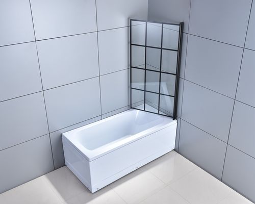 1-1.2mm Pivot Bath Shower Screen 55''X31'' Tempered Glass