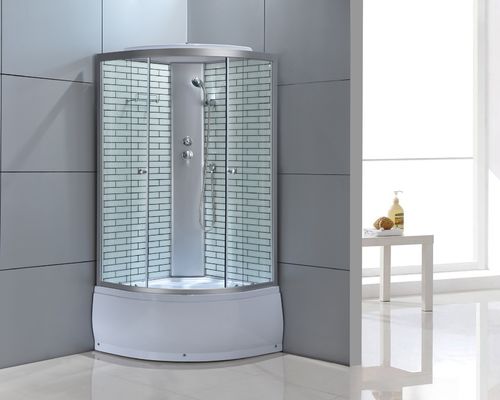 4mm 1000x1000x2150mm Wet Room Shower Enclosure Aluminum Frame