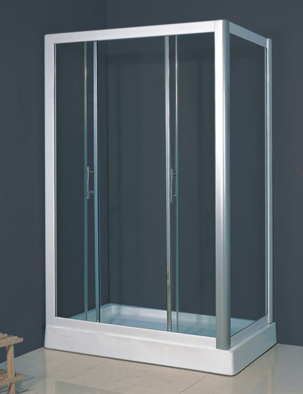 Waterproof Seal Glass Shower Enclosures With ABS Tray