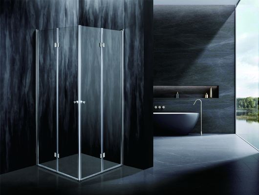Functional Corner Shower With 6/8mm Tempered Glass And  Aluminium Profile With Chrome