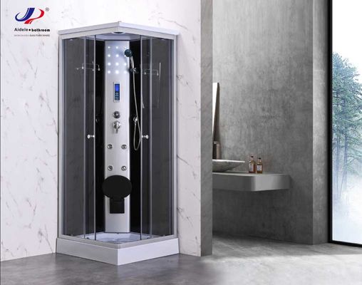 Square Functional Shower Room With Tempered Glass And Alum Frame For A ...